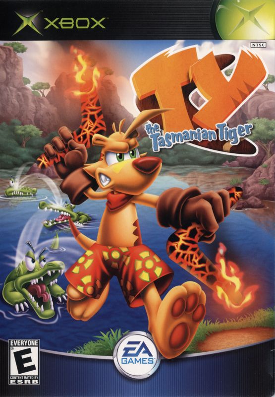 Ty the Tasmanian Tiger box art for Xbox